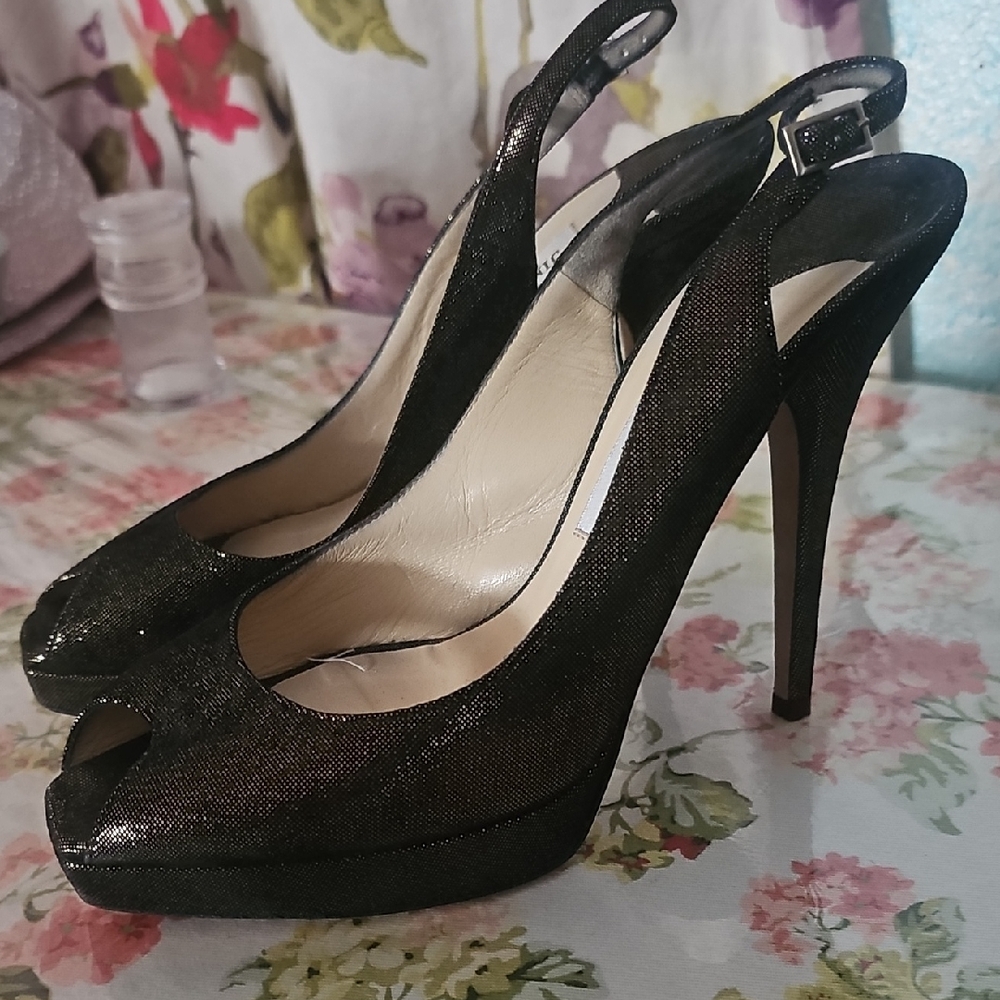 Jimmy Choo Black Stiletto Heels